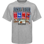 NCAA 2012 Men's Basketball Tournament Final Four Ticket T-Shirt - Gray