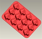 Louisville Cardinals Silicone Ice Tray