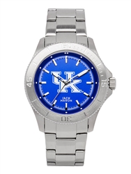 KENTUCKY WILDCATS MEN’S SPORT BRACELET TEAM COLOR DIAL WATCH