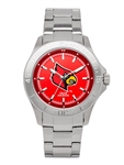 Louisville Cardinals Men’s Sport Bracelet Team Color Dial Watch