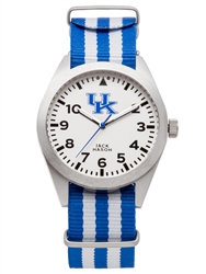 KENTUCKY WILDCATS MEN’S NATO STRIPED STRAP WATCH