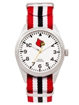 Louisville Cardinals Men’s Nato Striped Strap Watch