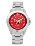 Louisville Cardinals Ladies Sport Bracelet Team Color Dial Watch