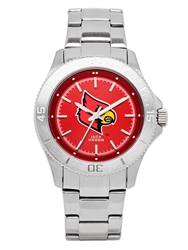 Louisville Cardinals Ladies Sport Bracelet Team Color Dial Watch