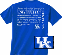 Kentucky Straight Royal Blue Graphic Tee