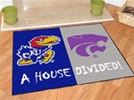 Kansas Jayhawks - Kansas State Wildcats House Divided FanMat