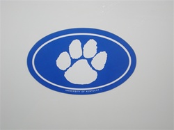 Kentucky Wildcats Blue Oval Paw Decal