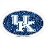 Kentucky Wildcats Euro Blue Leopard Print Magnet