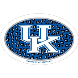 Kentucky Wildcats Euro Blue Leopard Print Magnet