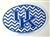 Kentucky Wildcat Euro Chevron UK Interlocked Medium Magnet