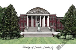 University of Louisville Lithograph