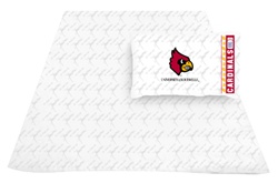 Louisville Cardinals Twin Size Sheet Set