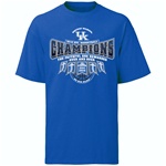 Kentucky Wildcats 2010 SEC Champions Royal Short Sleeve Tee