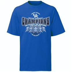 Kentucky Wildcats 2010 SEC Champions Royal Short Sleeve Tee