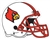 Louisville Cardinal 12" Football Helmet Magnet