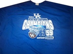 Kentucky Wildcats National Champions Royal Short Sleeve Tee