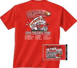 Louisville Cardinal Tailgate Tour Red Short Sleeve Tee