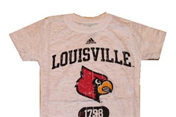 Louisville Cardinals adidias Girls Youth Tissue Tee