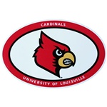 Louisville Cardinal Oval Magnet