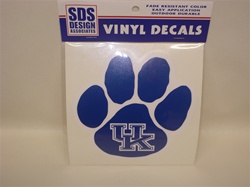 Kentucky Wildcats UK Paw Decal