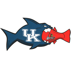 Kentucky Wildcats Rival Fish Small Vinyl Decal