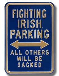 Parking for Notre Dame Fans Only