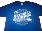 Kentucky Wildcats National Champions Royal Short Sleeve Tee