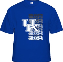 Kentucky Wildcats Fade Logo Short Sleeve Tee