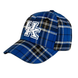 Kentucky Wildcats Youth Adjustable Royal Blue Plaid Hat