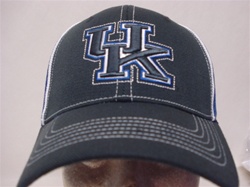 Top of the World Kentucky Wildcats Line Rider Charcoal and Royal Structured 1-Fit Hat