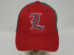 Top of the World Louisville Cardinals Charcoal-Red Structured Endzone Flex Hat