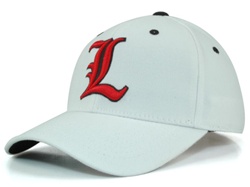 Louisville Cardinals White One-Fit Hat