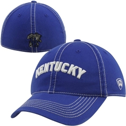 Top of the World Kentucky Wildcats Triple Header 1Fit Flex Hat - Royal Blue