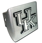 Kentucky Wildcats Brushed Chrome and Chrome Hitch Cover