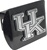 Kentucky Wildcats Black with Solid Chrome Hitch Cover