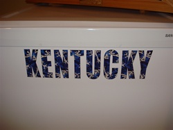 Kentucky Wildcats Blue Camo Decal