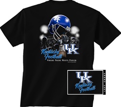 Kentucky Wildcats Black Football Short Sleeve Tee