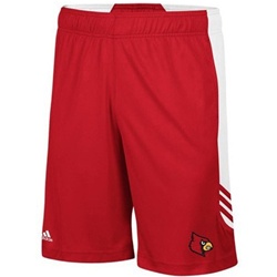 adidas Louisville Cardinals Youth Red-White Scorch Training Shorts