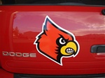 Louisville Cardinal Head Large Magnet