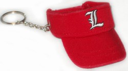 Louisville Cardinal Visor Key Chain