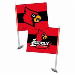 Louisville Cardinal Car Flag