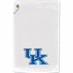 Kentucky Wildcats UK Logo White Golf Towel