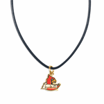 Louisville Cardinals Leather Necklace with Cardinals Logo