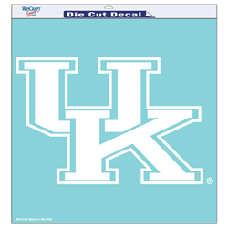 Kentucky Wildcats 18"x 18" White Die Cut Decal