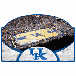 Kentucky Wildcats Wood Sign 11"x17" - Rupp Arena View