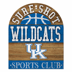 Kentucky Wildcats Wood Sign 10"x11" - Sure Shot Sports Club