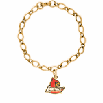 Louisville Cardinal Charm Bracelet