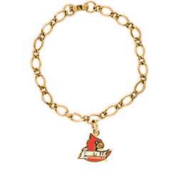 Louisville Cardinal Charm Bracelet