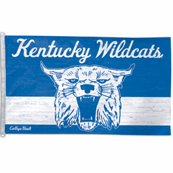 Kentucky Wildcats College Vault Mascot Vertical Banner