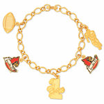 Louisville Cardinal Sports Charm Bracelet